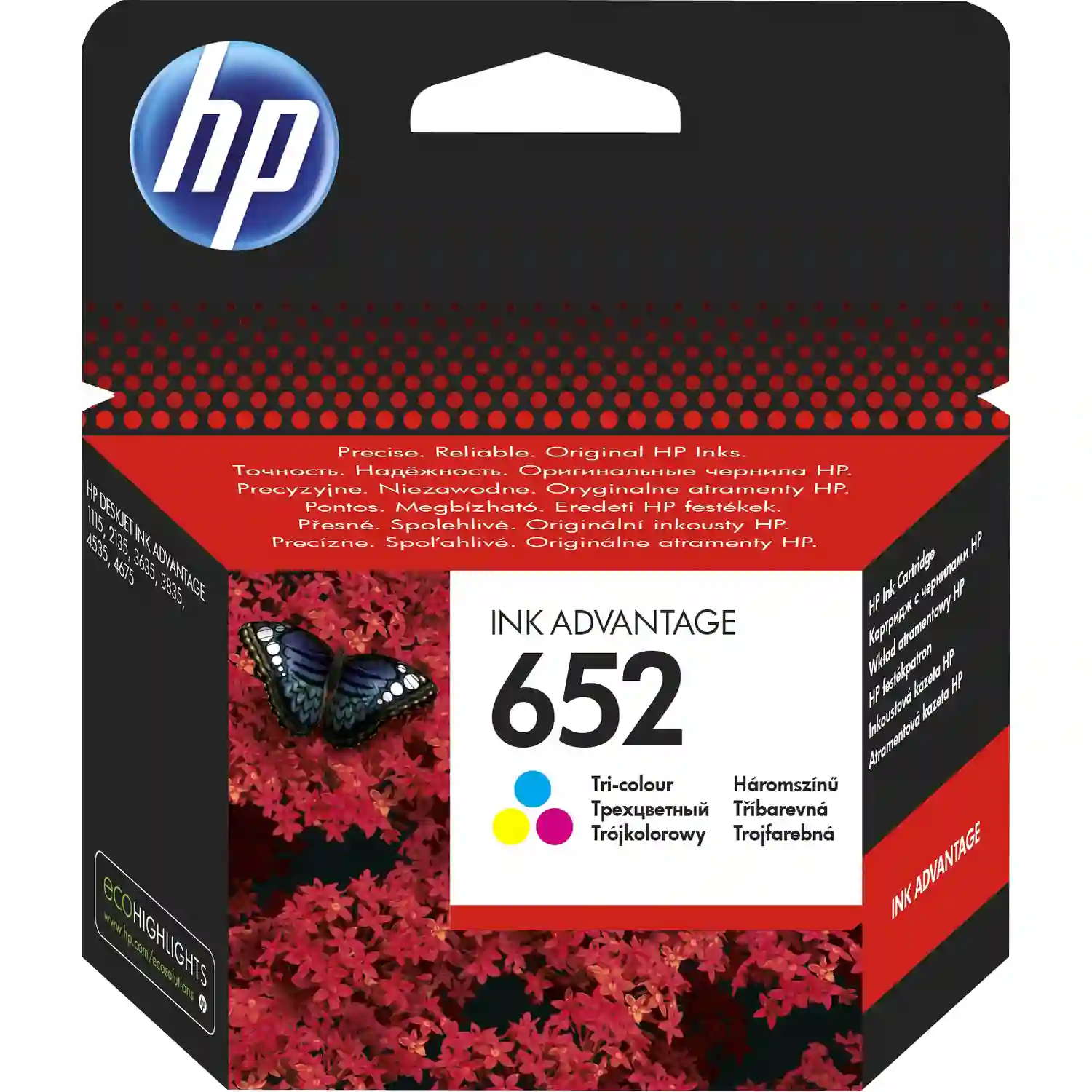 Картридж для струйного принтера HP 652 Tri-colour (F6V24AE)