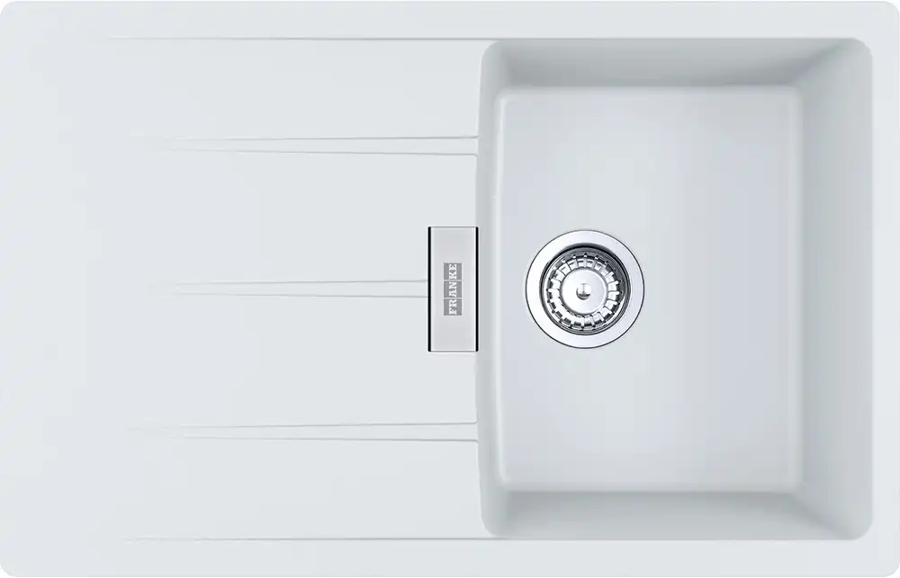 Мойки для кухни  Getsy Кухонная мойка FRANKE Centro CNG 611/211-78 белый (114.0639.683)