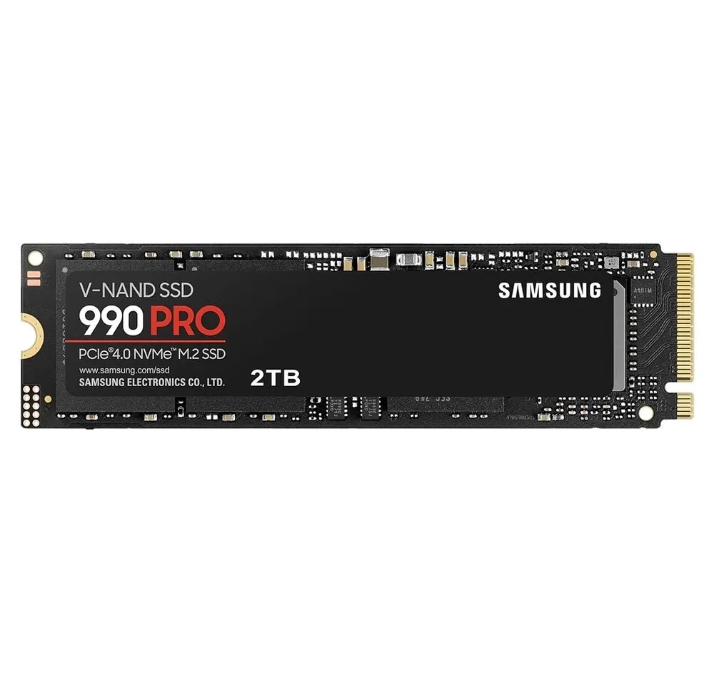  Внутренний SSD диск SAMSUNG 990 PRO 2TB, M.2, NVMe 2.0, PCIe 4.0 x4 (MZ-V9P2T0CW)