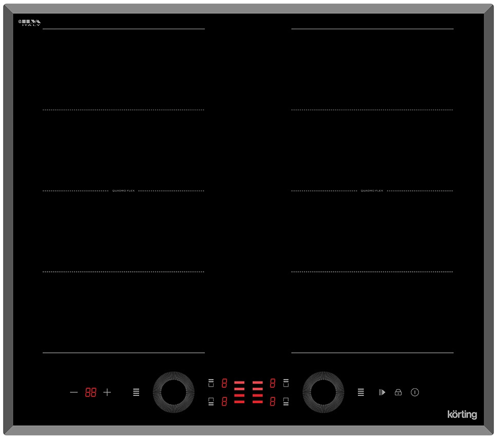 Встраиваемая индукционная панель KORTING HIB 68700 B Quadro