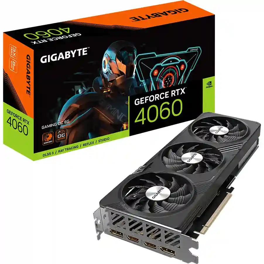 Видеокарта GIGABYTE GeForce RTX 4060 Gaming OC 8Gb (GV-N4060GAMING OC-8GD) PI