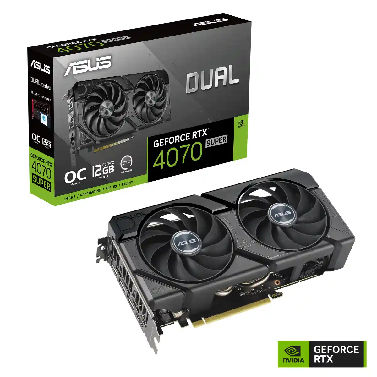 Видеокарта ASUS GeForce DUAL RTX 4070 Super O12G EVO (90YV0KC0-M0NA00)