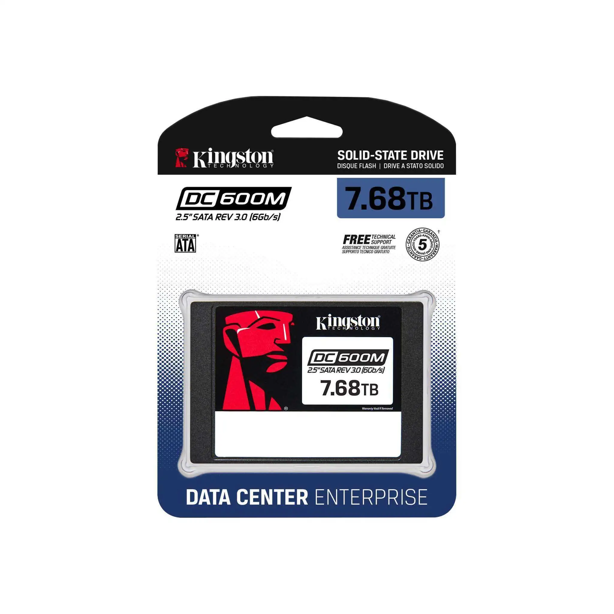  Внутренний SSD диск KINGSTON DC600M 7680GB, SATA3, 2.5 (SEDC600M/7680G)