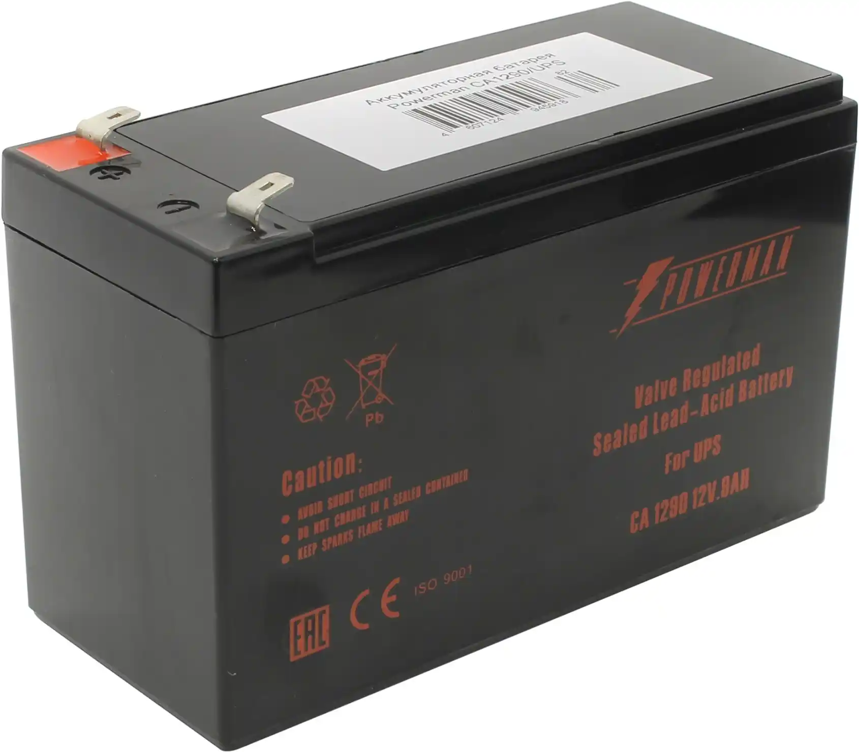   Getsy Аккумуляторная батарея POWERMAN Battery CA1290 12V/9AH