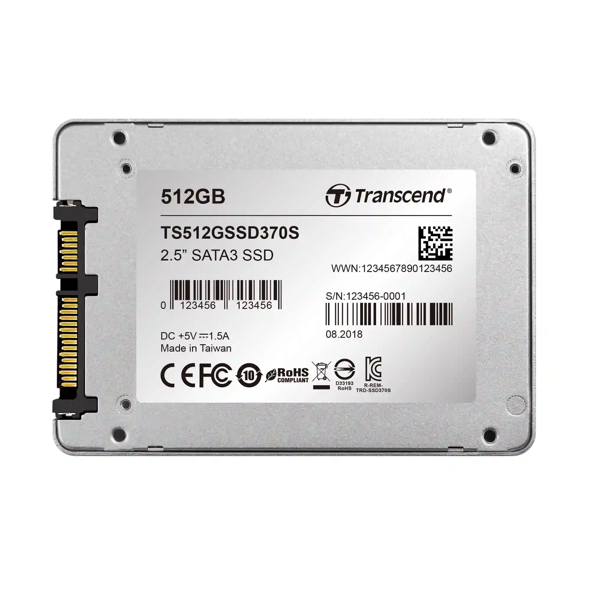 Внутренний SSD диск TRANSCEND 370S 512GB, SATA3, 2.5 (TS512GSSD370S)