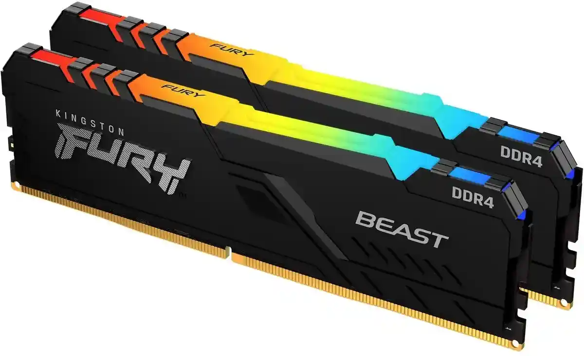 Оперативная память KINGSTON FURY Beast RGB DIMM DDR4 32GB (2x16GB) 3200 MHz (KF432C16BB2AK2/32)