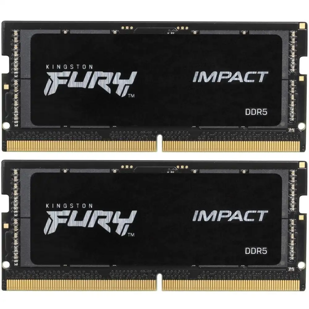 Оперативная память KINGSTON FURY Impact SODIMM DDR5 32GB (2x16GB) 6400 MHz (KF564S38IBK2-32)