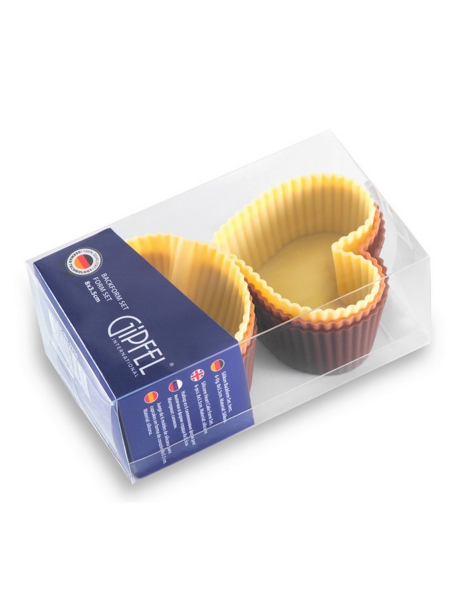 Формы для выпечки кексов Набор формочек для выпечки Gipfel 0356 8x3,5 см 6 предметов