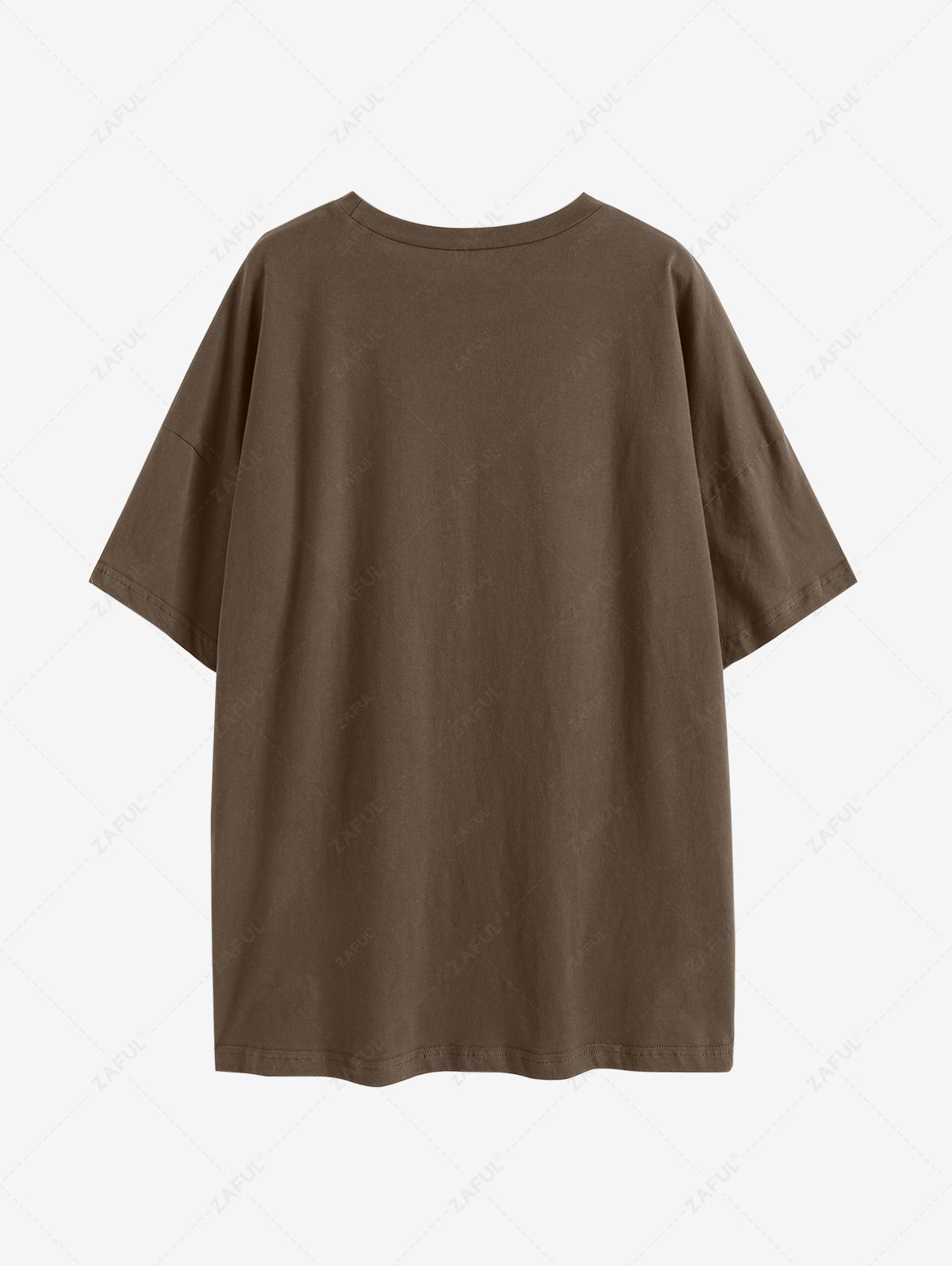 Sun Star Moon Graphic 90S Oversized Cotton Short Sleeves Versatile Round Collar Summer Casual T Shirt