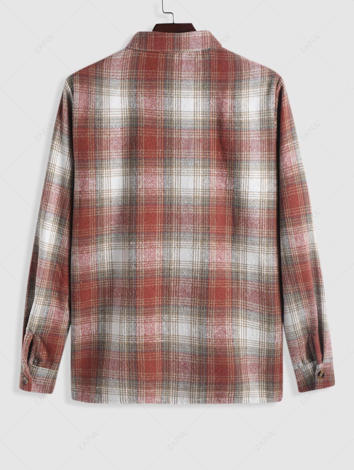 Plaid Flannel Pocket Shirt