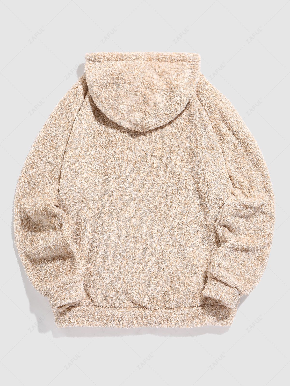 ZAFUL CALIFORNIA Embroidered Fuzzy Hoodie