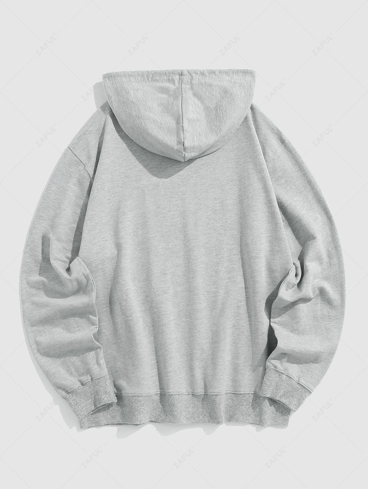 ALASKA Letter Printed Kangaroo Pocket Hoodie