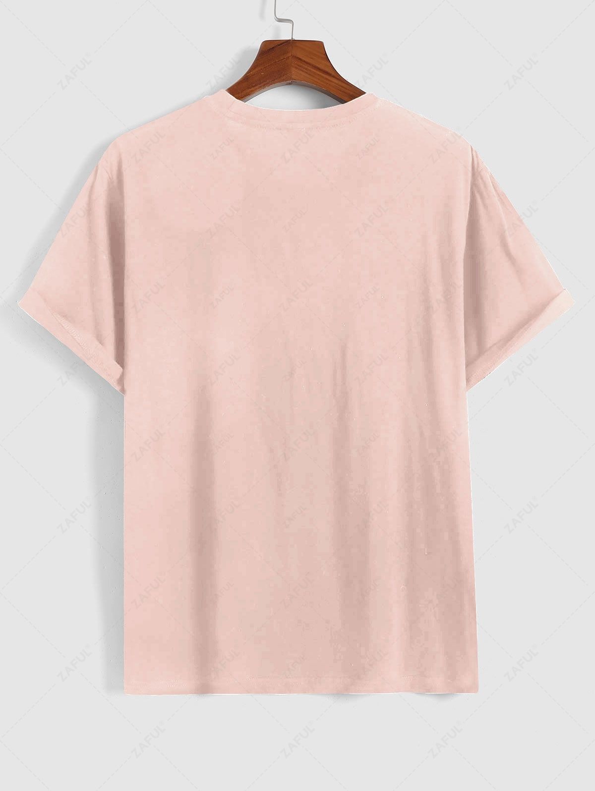 Short Sleeve T-shirts  Zaful Short Sleeve Rose Print T-shirt