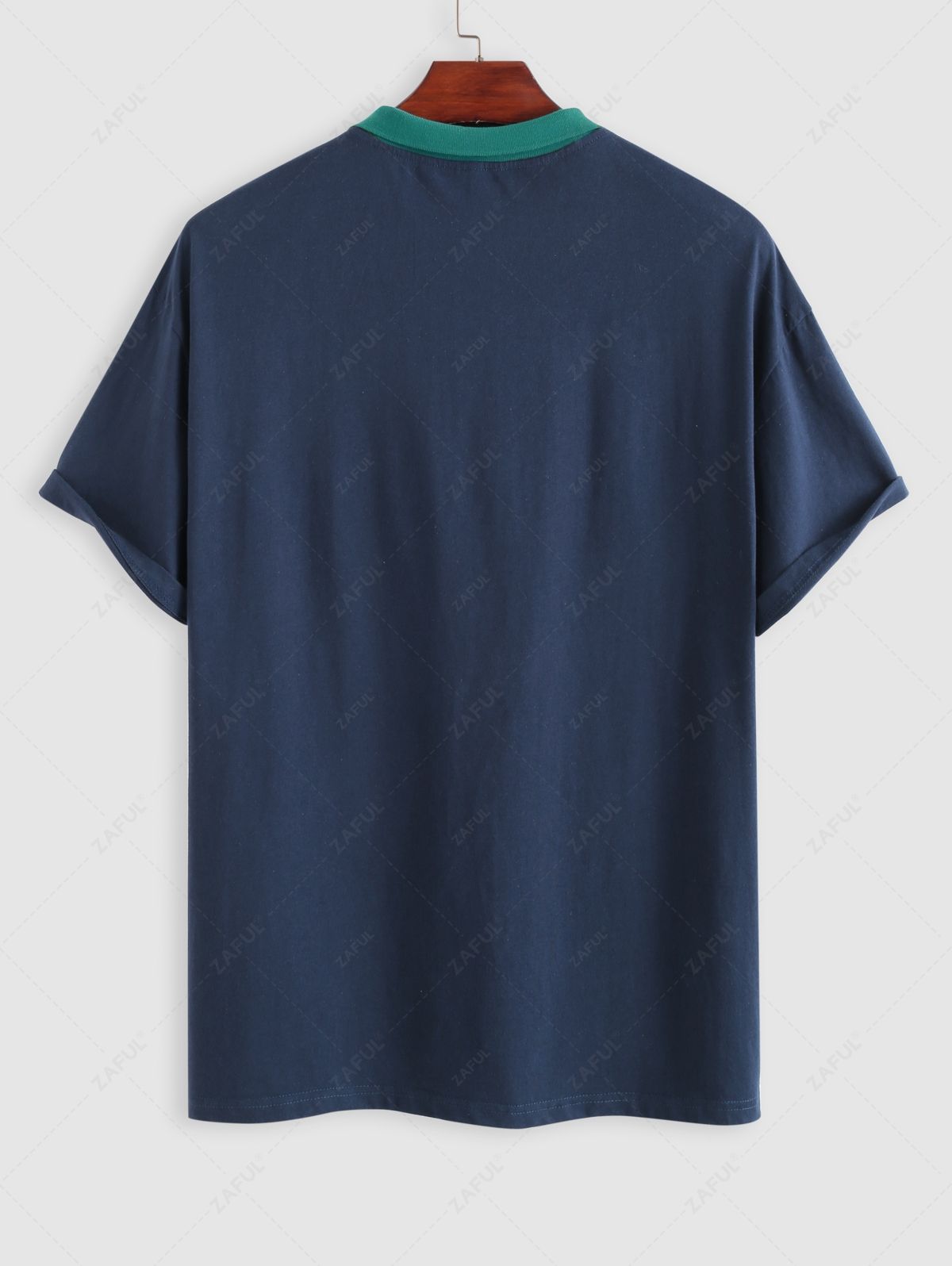 Short Sleeve T-shirts ZAFUL CALIFORNIA WEST COAST Flag Pattern Short Sleeves Polo Collared T-shirt