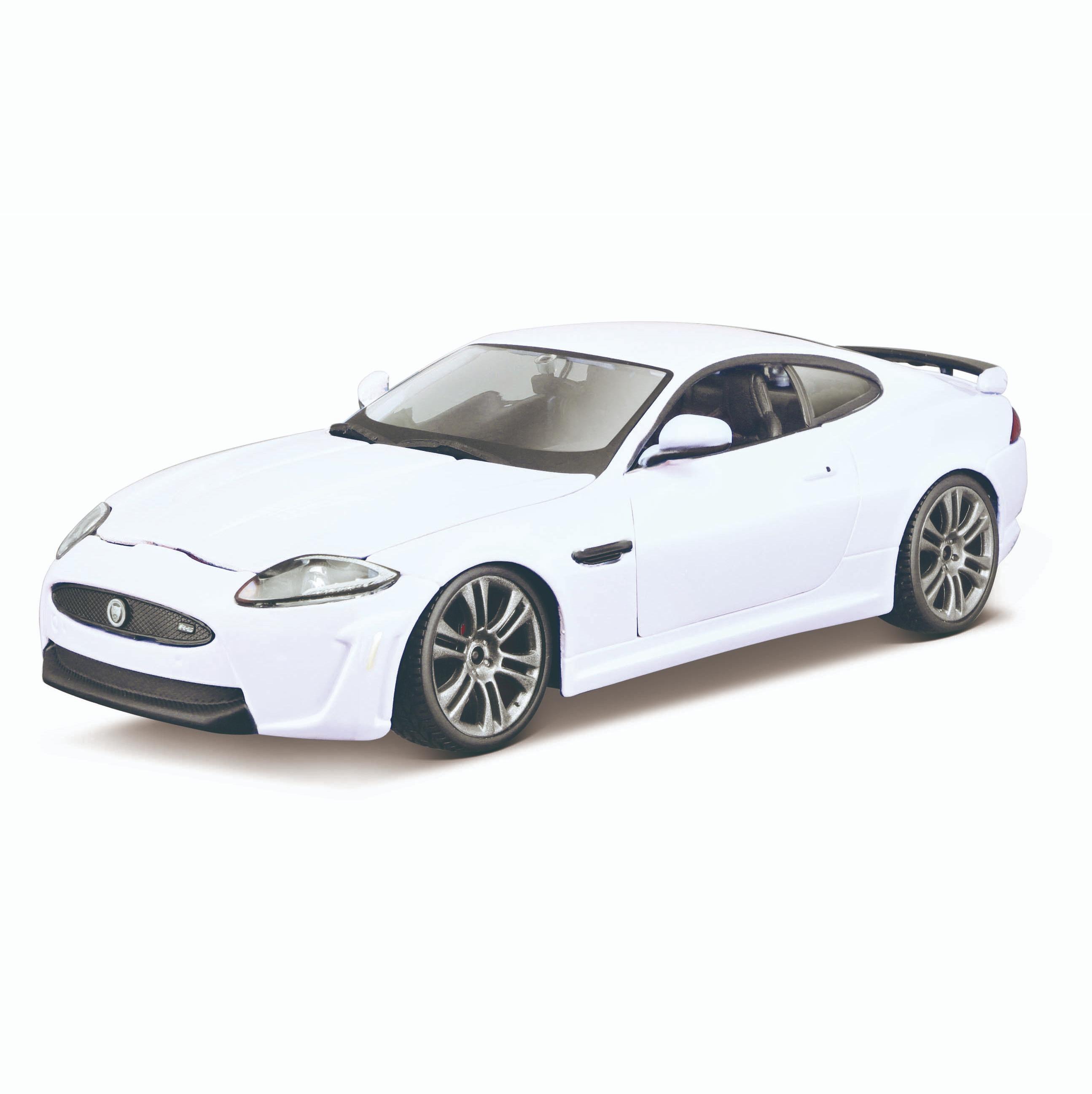 Bburago Машинка металлическая Jaguar XKR-S, 1:24, белая