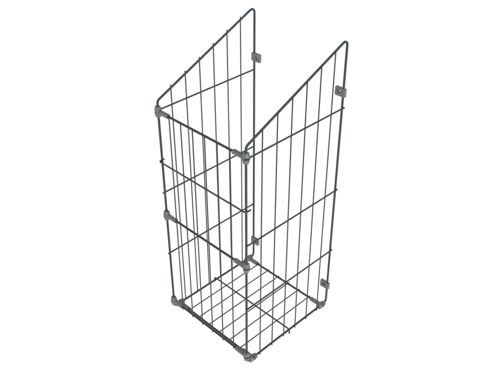 Корзина для белья откидная 50 (305х430х620), в модуль 500 мм, антрацит