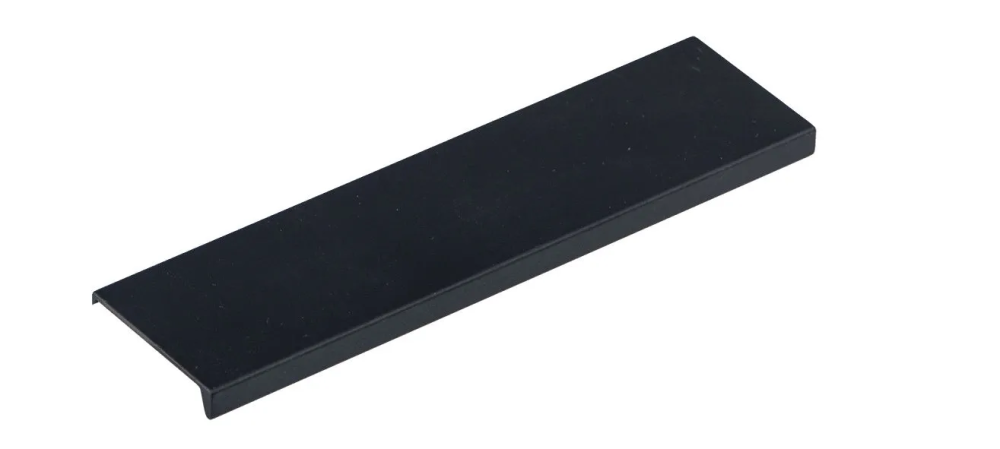 Ручка мебельная алюминиевая HEXI 192мм/225мм, черный матовый