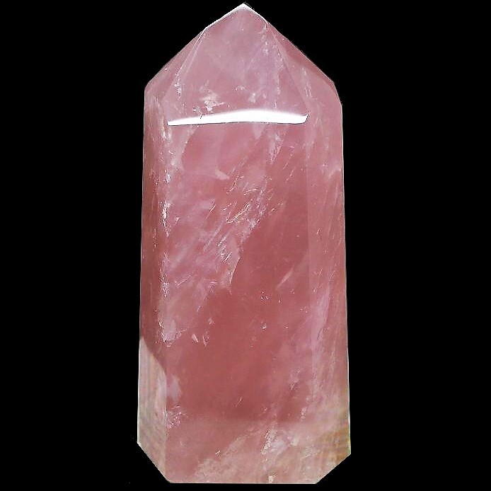 Кристаллы, жеоды, друзы Обелиск из розового кварца  (16 см)