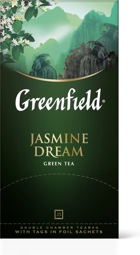  Чай зеленый Greenfield Jasmine Dream, 25 пакетиков