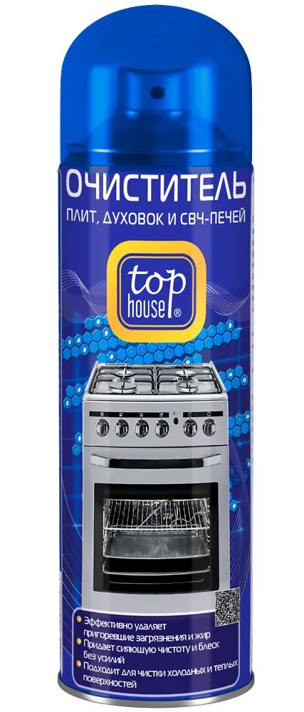 Очиститель-аэрозоль плит, духовок и СВЧ-печей Top House, 300мл