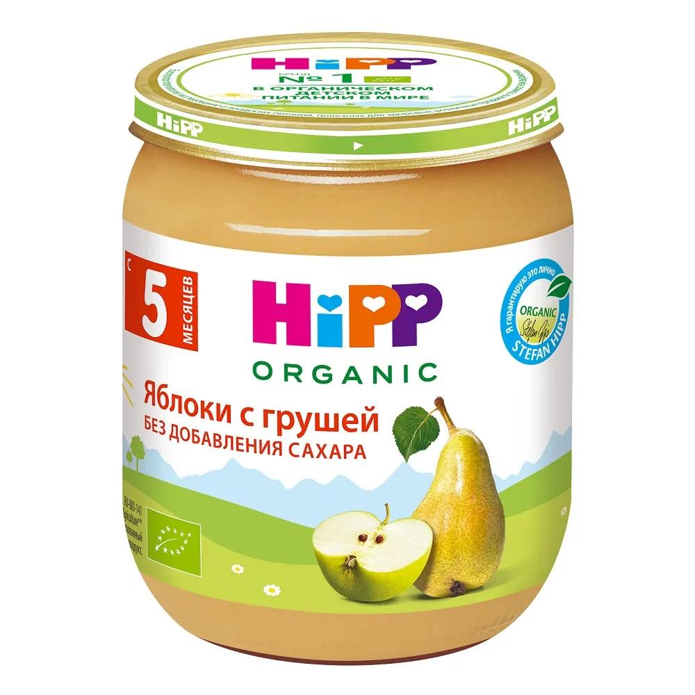 Пюре Hipp organic Груши с яблоками, 125гр