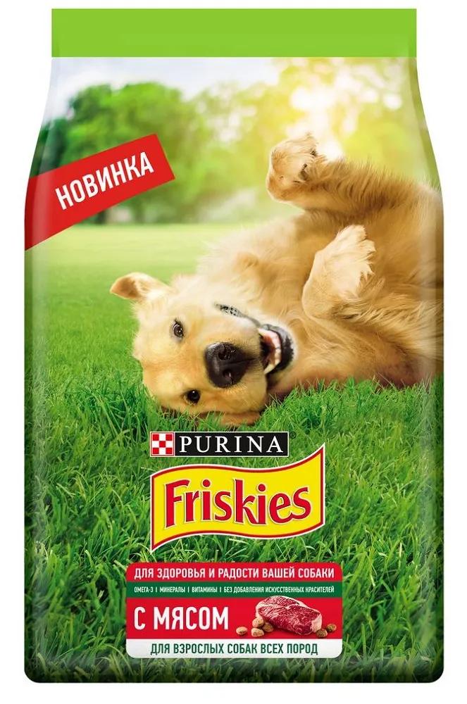 Сухой корм Friskies для взрослых собак, с мясом, 500гр