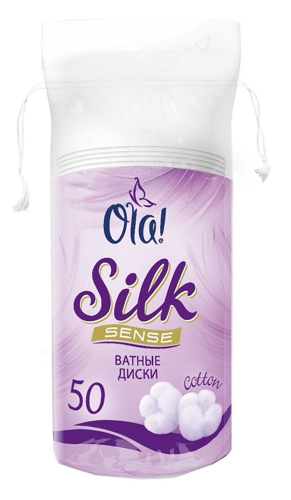 Ватные палочки и диски Ватные диски Ola! Silk Sense, 50шт.