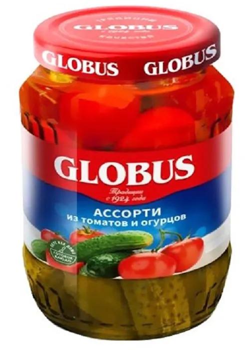 Ассорти из томатов и огурцов GLOBUS, 720мл