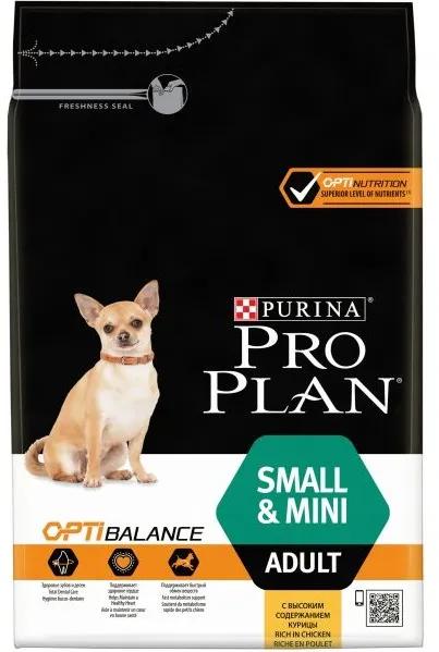 Сухой корм Purina Pro Plan для взрослых собак мелких и карликовых пород, курица с рисом, 3кг