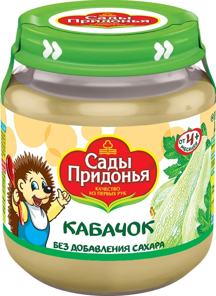 Овощные Пюре "Сады Придонья" кабачок, 120гр