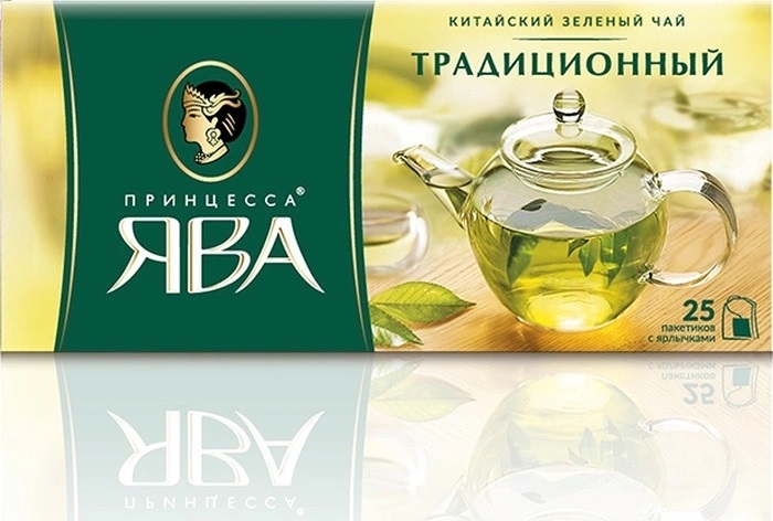  Чай зеленый Принцесса Ява "Традиционный", 25 пакетиков