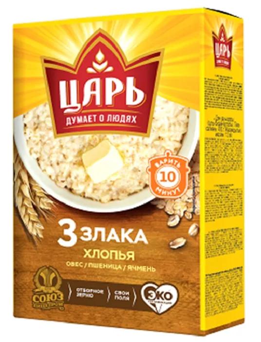 Хлопья "Царь" 3 злака, 400гр