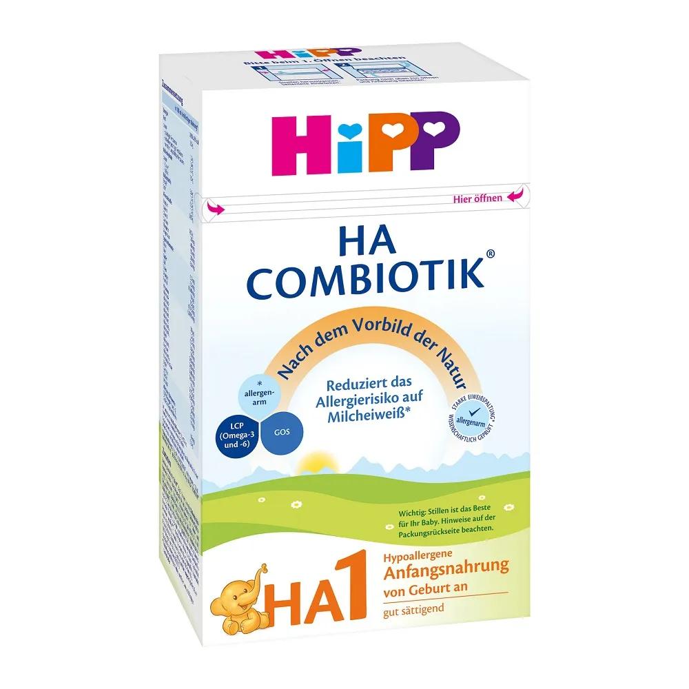 Сухая гипоаллергенная адаптированная молочная смесь Hipp Combiotic HA 1, 500гр