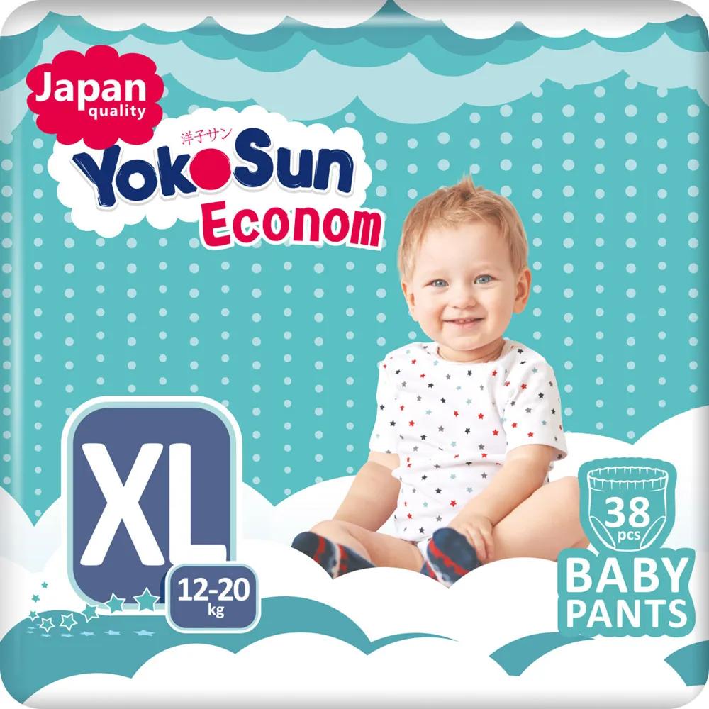   HelpToMama Подгузники-трусики YokoSun Econom, размер XL (12-20кг), 38шт.