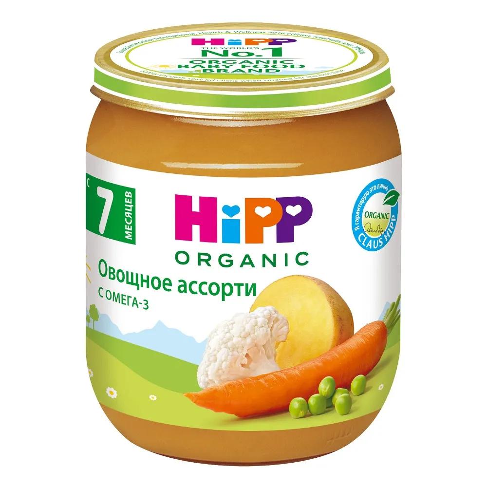 Овощные Пюре Hipp Овощное ассорти, 125гр