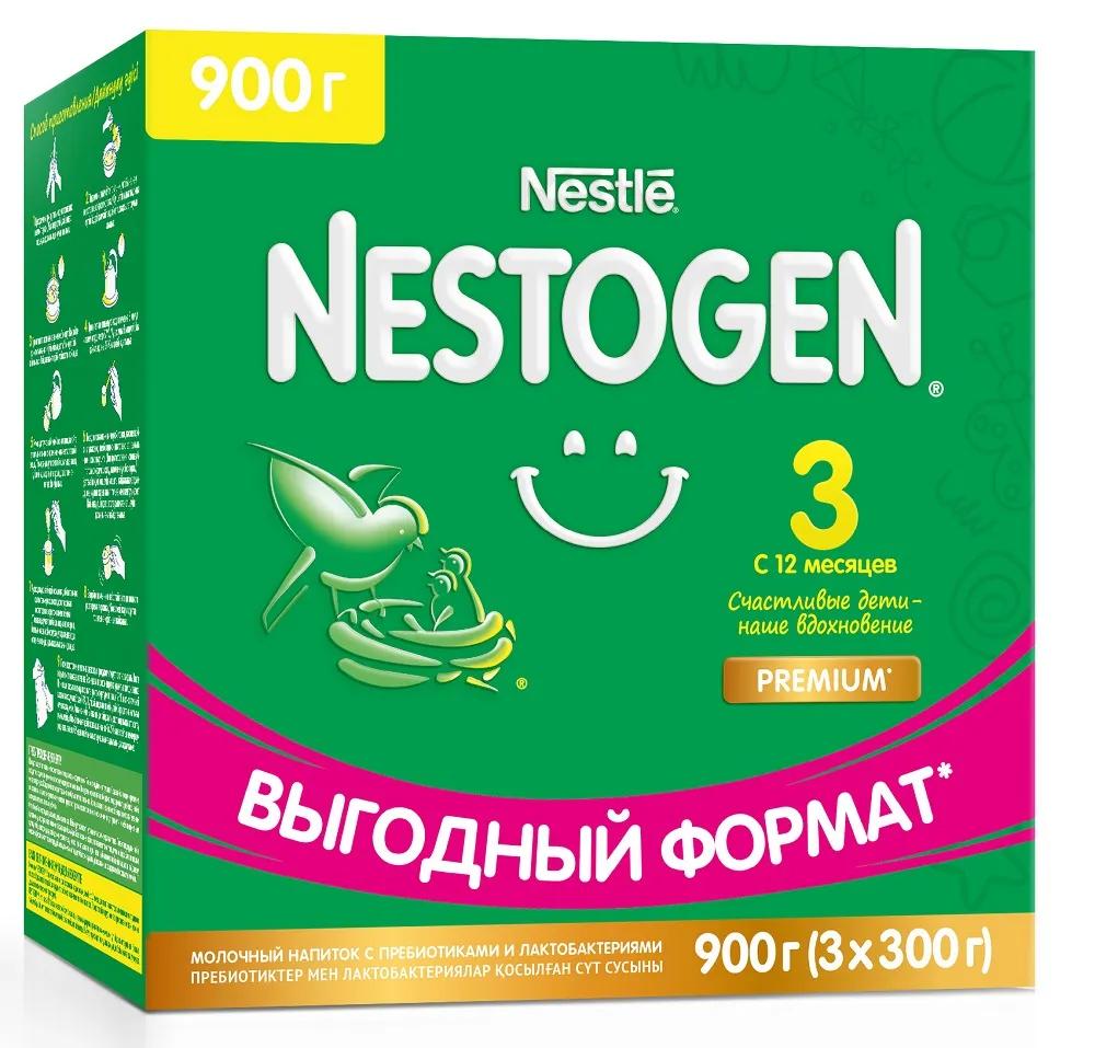 Базовые смеси для детей Сухое молочко Nestogen 3, 900гр