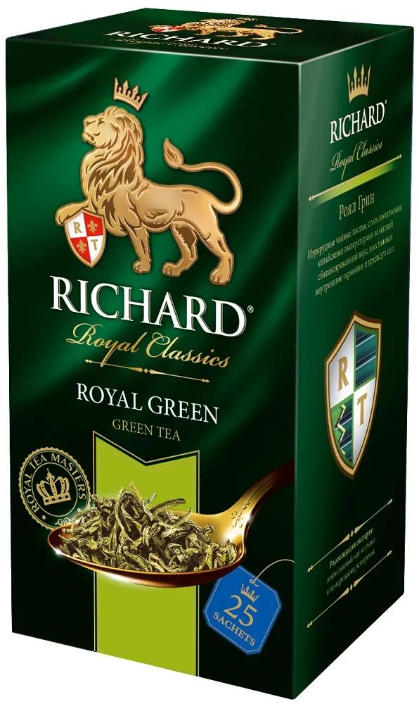   HelpToMama Зеленый чай Richard Royal Green, 25 пакетиков