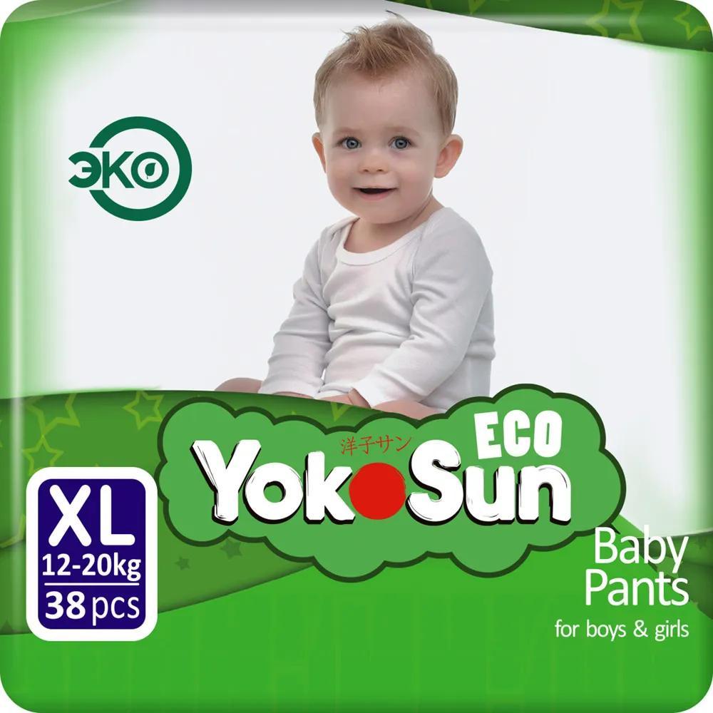 Подгузники-трусики YokoSun Eco XL (12-20кг), 38шт.