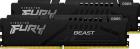 Оперативная память Kingston DDR5 16GB (2x8GB) 5200MHz FURY Beast Black (KF552C36BBEK2-16)