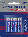   Холодильник Батарейки Maunfeld PRO Long Life Alkaline ААА (LR03), 4 шт., блистер (MBLR03-BL4)