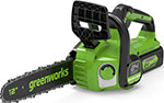 Цепная пила аккумуляторная Greenworks GD24CS30K4, 24V