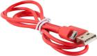 Дата-кабель Red Line USB - micro USB, 3м, красный