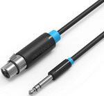 Кабели и переходники  Холодильник Кабель Vention аудио Jack 6.5 M/XLR F - 1.5м BBEBG