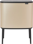 Мусорный бак Brabantia Touch Bin Bo 3 х 11 л, шампань (304644)