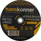 Диск отрезной по металлу Hanskonner H9020-230-25