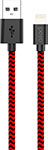 Дата-кабель Pero DC-04 8-pin Lightning 2А 1м Red-black