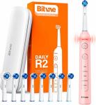 Электрическая зубная щетка Bitvae R2 Rotary E-Toothbrush, R2 GLOBAL, розовая