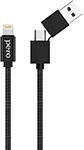 Кабели и переходники Дата-кабель Pero DC-07 UNIVERSAL 2 in 1 USB-A + PD to Lightning 1m Black