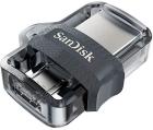 Флеш-накопители  Холодильник Флешка  Sandisk Ultra Dual Drive USB 3.0-256GB, серебристо-черный (SDDD3-256G-G46)