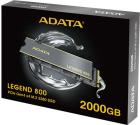 SSD накопитель Adata M.2 LEGEND 800 2000 Гб PCIe 4.0 ALEG-800-2000GCS